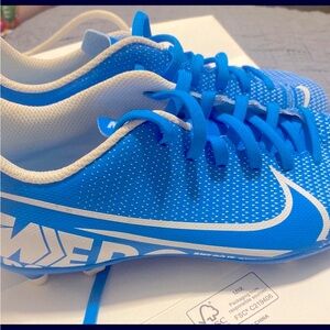 Nike Mercurial Superfly Academy IC Indoor Soccer Blue White   6Y 38.5